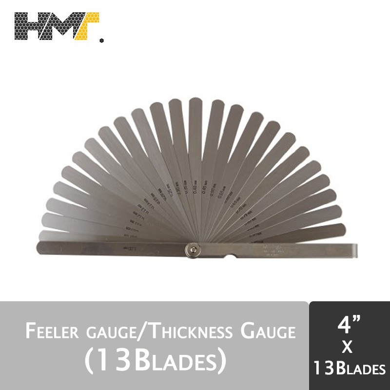 Jual SOLAR Feeler Gauge / Pengukur Ketebalan 4" x 13 Blades ( inch ) Shopee Indonesia