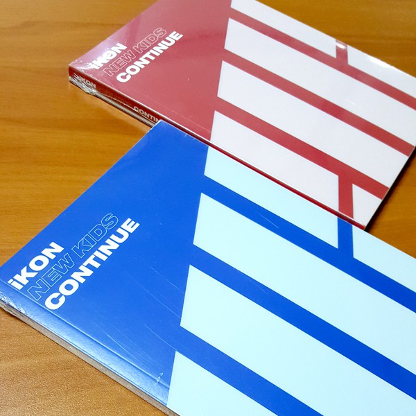 Album Ikon New Kids Continue Red Blue Ver Poster Kpop Shopee Indonesia