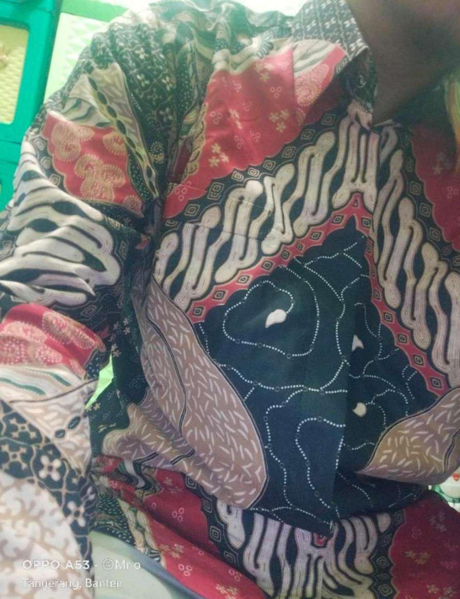 Batik Cowok Lengan Panjang Slimfit Terkini Batik Pria Lengan Panjang Produksi Batik Aluna Gba 008