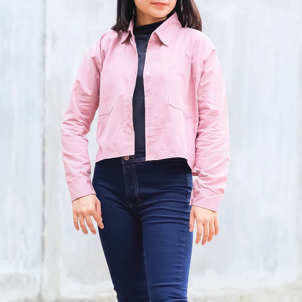 BEFAST - ZEC Kemeja JIHYOUNG / Gita Giomi Rami Linen Shirt / Kemeja Polos Keluaran Terbaru / Kemeja Bisa Di Pakai Sebagai Outer / Atasan Kemeja Wanita Kerja