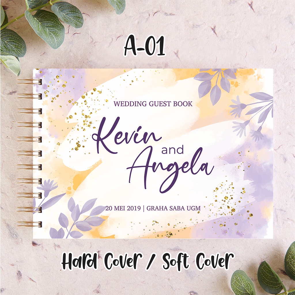 

A-01 GUEST BOOK/ BUKU TAMU/ WEDDING BOOK/ CUSTOM