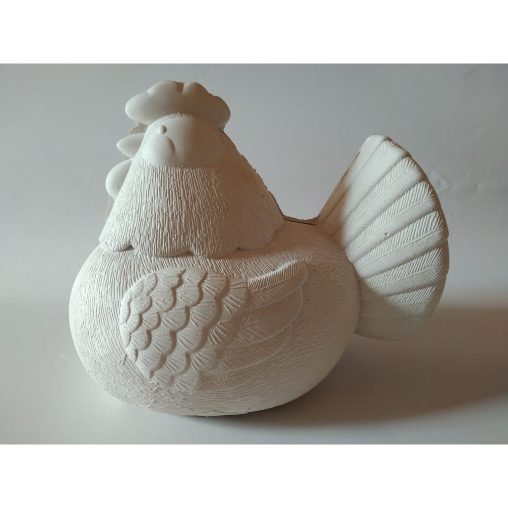 Patung Celengan Lukis Gypsum  II Mainan Edukasi Anak II Ayam