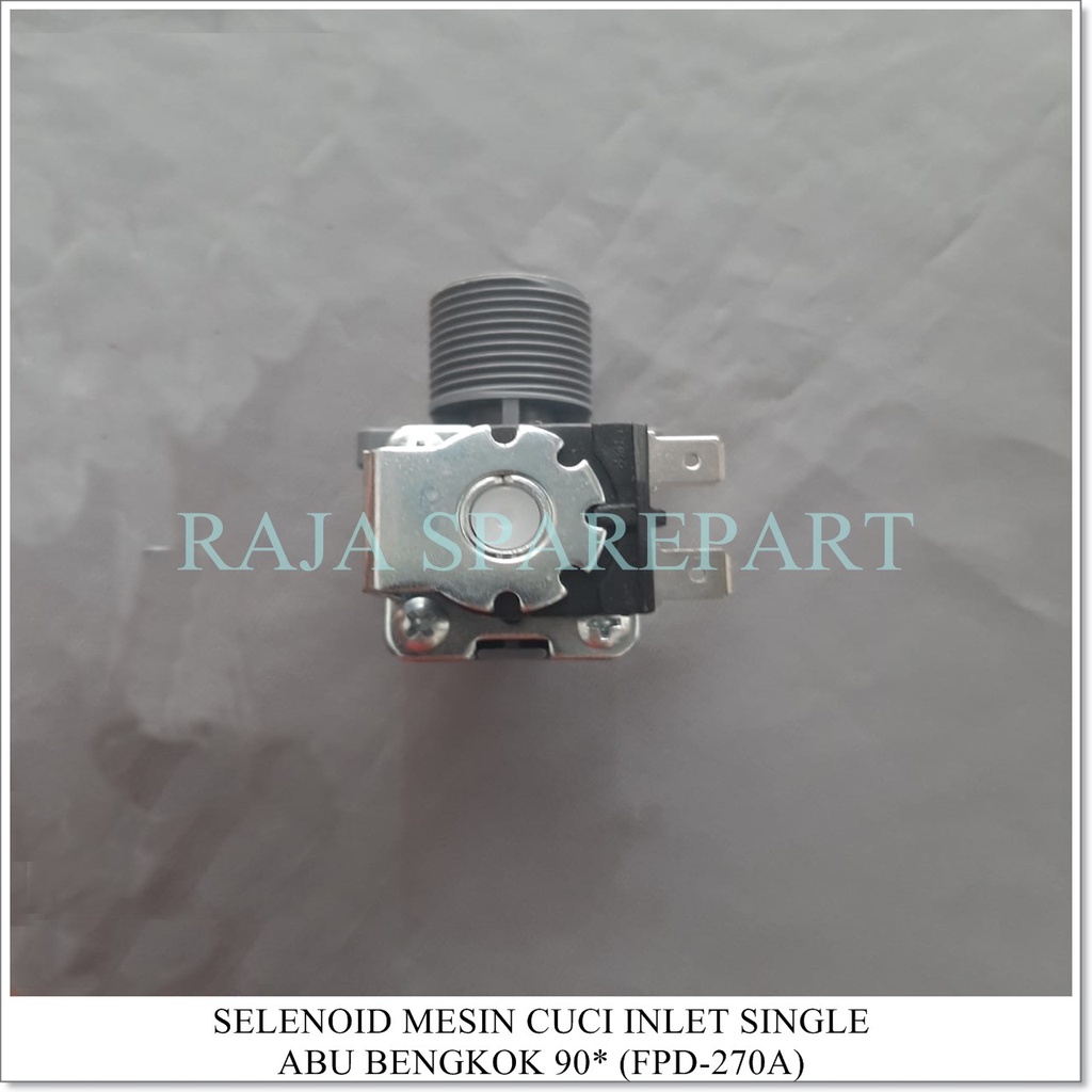 Selenoid / Water Inlet Mesin Cuci INLET SINGLE BENGKOK 90° (Merk ONECOOL)