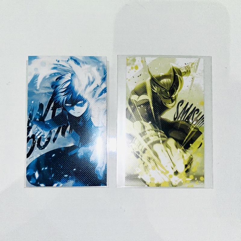 My hero academia / Boku No Hero Academia Smash Rising Textured Card set Todoroki Shoto and All Might