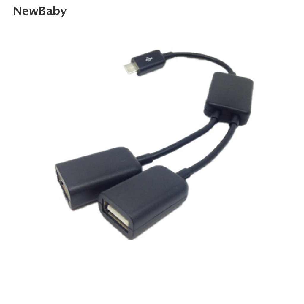 Kabel Adapter Dual Micro USB OTG Hub Host Untuk Tablet PC Smartphone