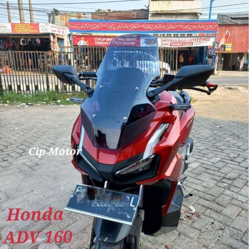 Windshield ADV 160 150 Visor ADV 160 Model Tinggi Smoke YDP