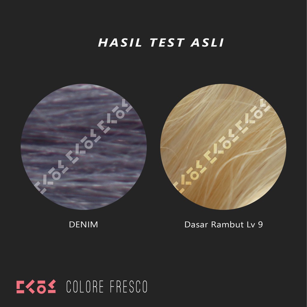 COLORE FRESCO DENIM color cream cat rambut gray abu-abu