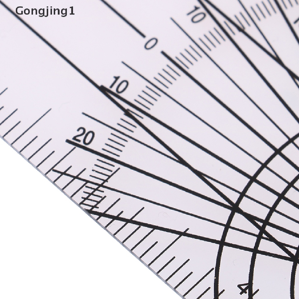 Gongjing 1pc Penggaris Goniometer Medis Rotasi 360 Derajat