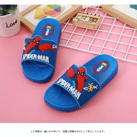 SANDAL KARET ANAK KARAKTER SPIDERMAN 2