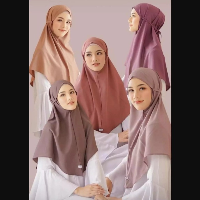 Bergo Airflow Crinkle Cotton | Bergo Instan Airflow Premium /Hijab Wanita (SIZE M)