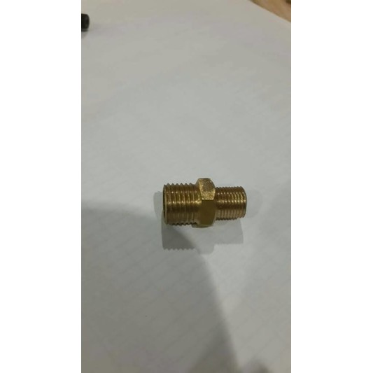 Nepel Kuningan Double nepel 1/4" X 1/8"