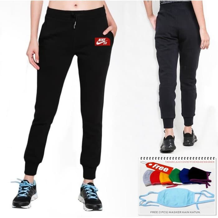 CELANA JOGER TRAINING WANITA NIKE SB - Hitam