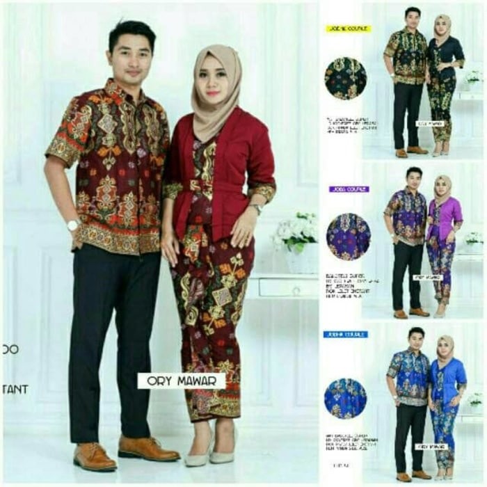 Terbaru Laris batik couple/batik sarimbit baloteli -prada / batik kebaya sabuk JODHA