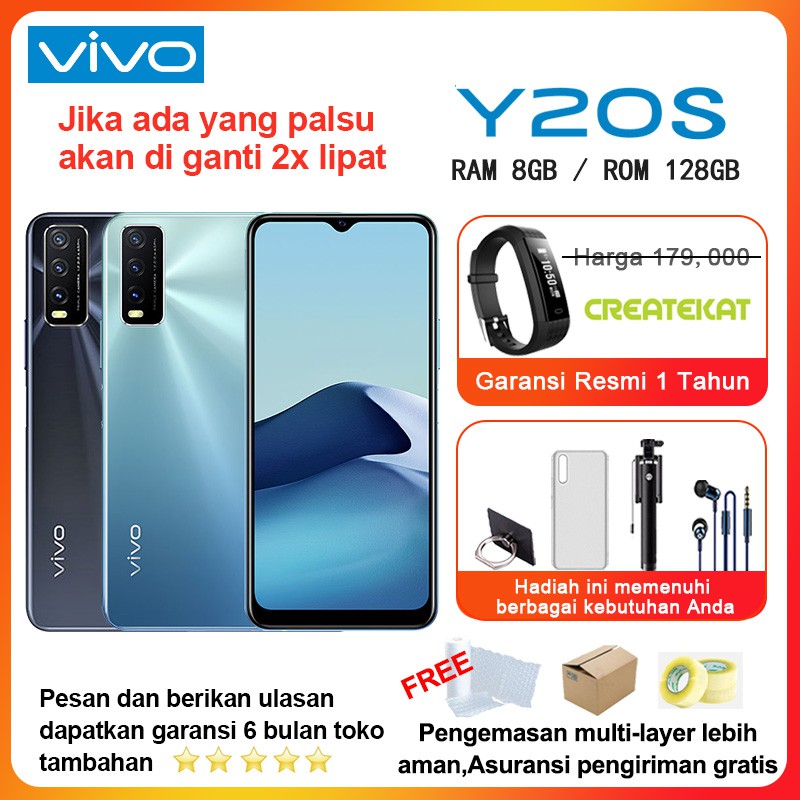 Vivo Y20S RAM 8GB ROM 128GB Garansi Resmi BNIB Original