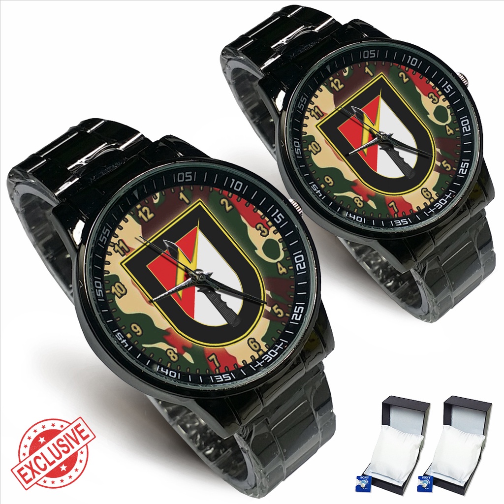 Jam Tangan Rantai Couple TNI AD RAIDER 01 (Special)