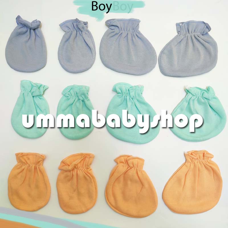 Sarung Tangan Bayi Sarung Kaki Bayi Sarung Tangan Kaki Bayi Newborn Sarung Tangan Polos Pastel Set Pasang Grosir Murah