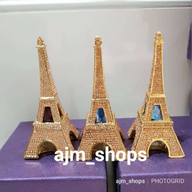 Parfum mobil pengharum ruangan unik menara eiffel paris crystal