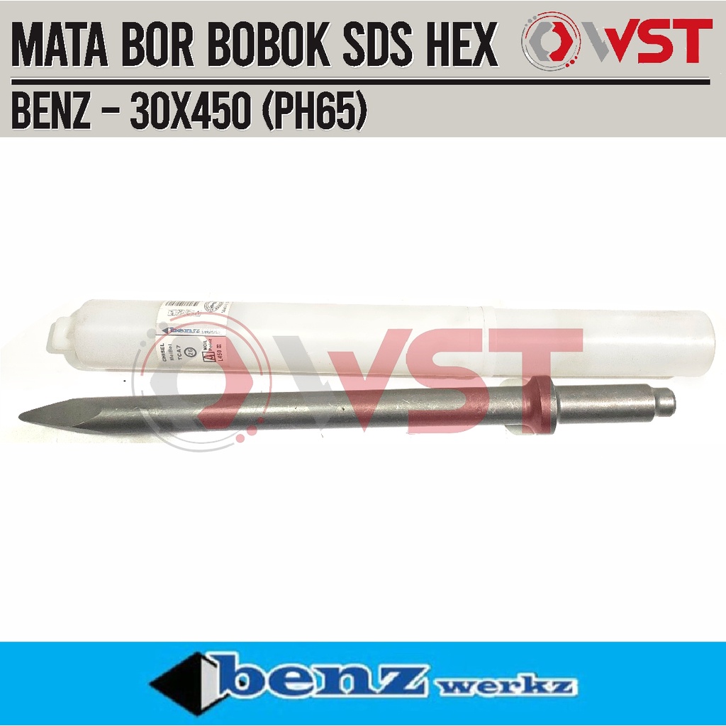Benz Mata Bor Bobok Lancip SDS Hex 30 x 450 / 30x450 / SDS-HEX PH65