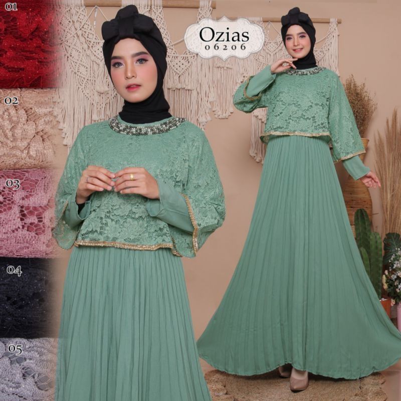 GAMIS PLISKET BRUKAT BY OZIAS