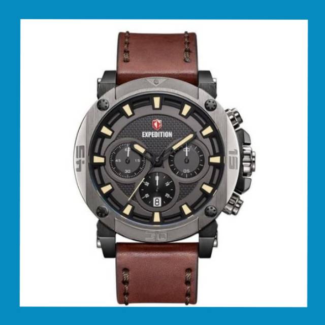 JAM TANGAN EXPEDITION PRIA E 6606 M ORIGINAL ( BROWN BLACK GREY )