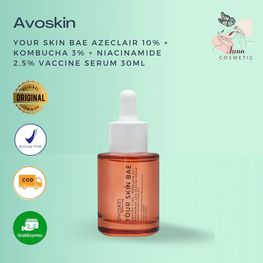 Avoskin Your Skin Bae Azeclair 10% + Kombucha 3% + Niacinamide 2,5% Vaccine Serum 30ml