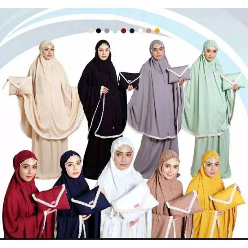 Mukenah Traveling Renda polos