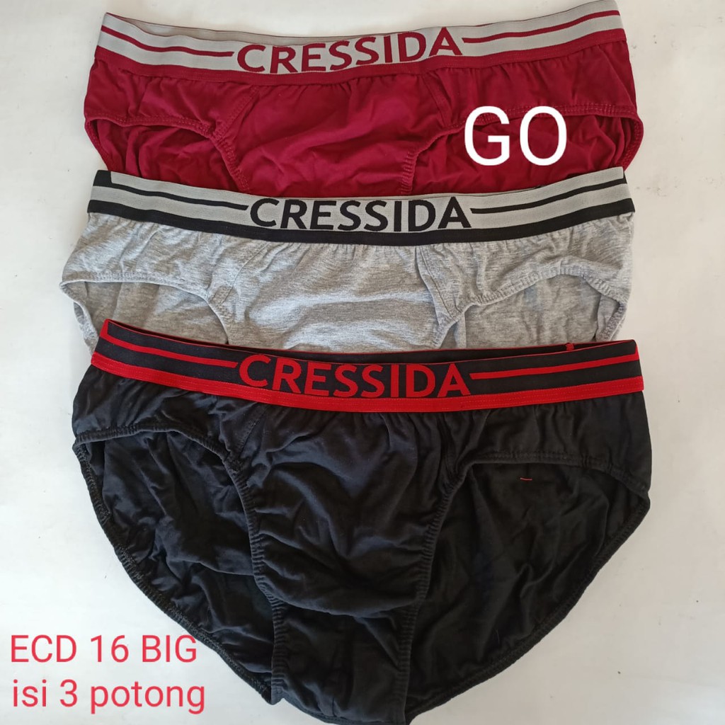 gos ECD.16 BIG Celana Dalam Pria Pakaian Dalam Cowok Cressida Underwear Original