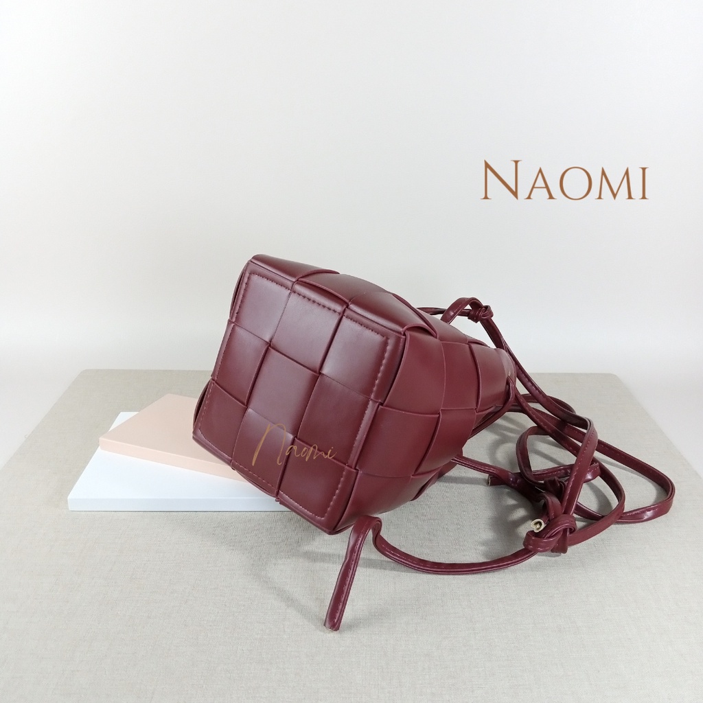 NAOMI - Sabrina Bag Import - Tas Sling Bag Long Strap - Shoulder Bag - Tas Handbag Formal Kerja Wanita Premium Kulit Lembut Harian Daily Sintetis Kekinian PU Sintetis Elegant - tas naomi - naomi bag - women bag