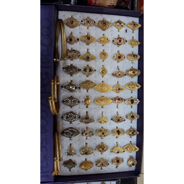 Cincin dubai india kuning emas imitasi