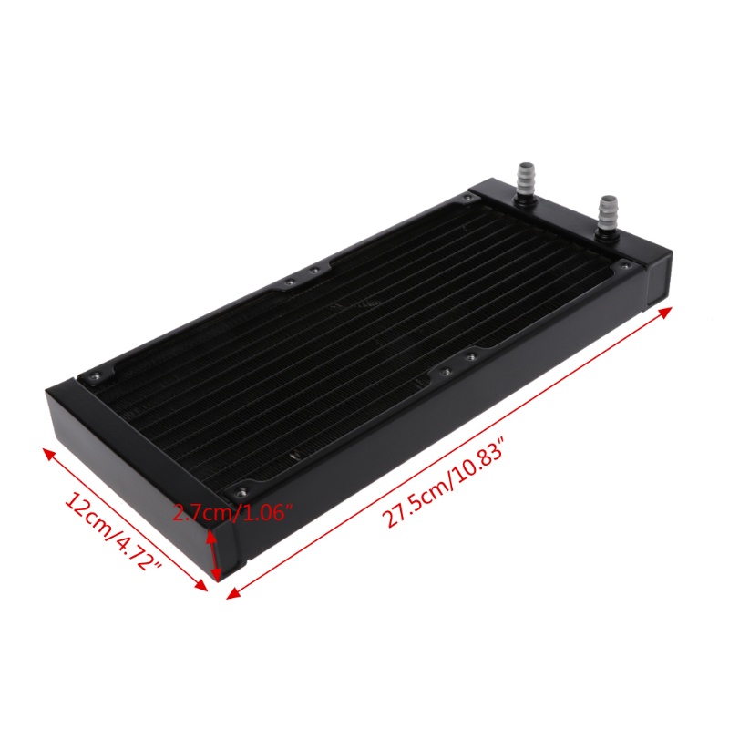 Bt 240mm 12tabung CPU Heat Sink Alumunium PC Untuk Case Water Cooling Radiator Tukar