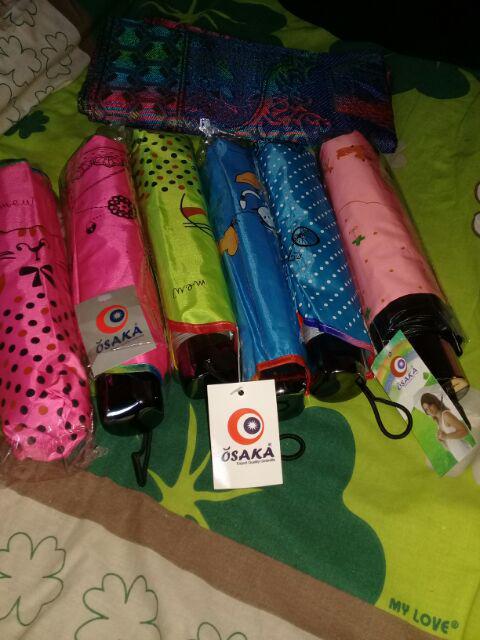 Payung Lipat 4 Fancy Karakter Kancil Anti Uv Merk Osaka Bw-113