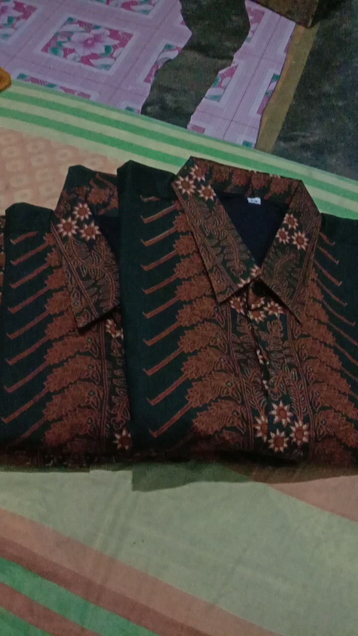 Kemeja Batik Abinaya Ijo Full Furing Katun Halus Size M-xxl Asli Solo