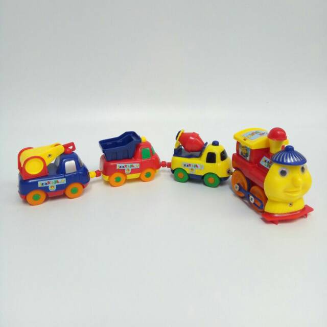 Mainan Kereta Api Mobil Konstruksi Magnet Play Train - 18008E