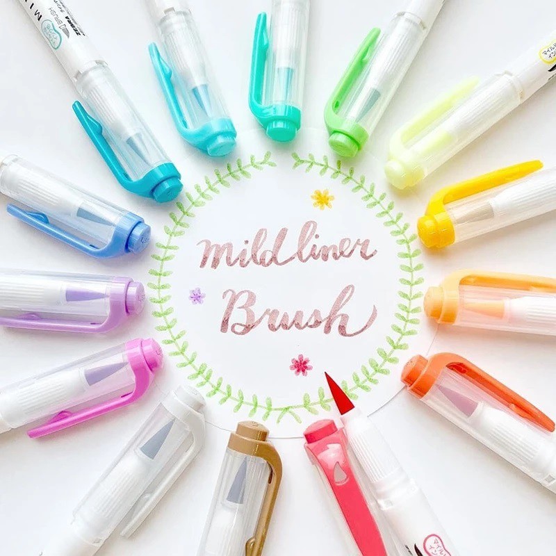 

RB Mildliner Zebra Brush ( Set-5 ) Highlighter Double Sided - Brush / Extra Fine