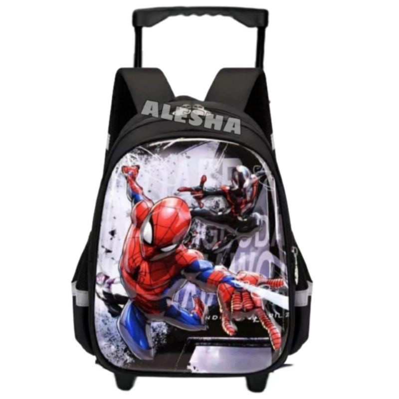 COD TAS TROLI TAS DORONG RANSEL ANAK LAKI-LAKI KARAKTER SUPERHERO - TAS TROLI ANAK - TAS ANAK