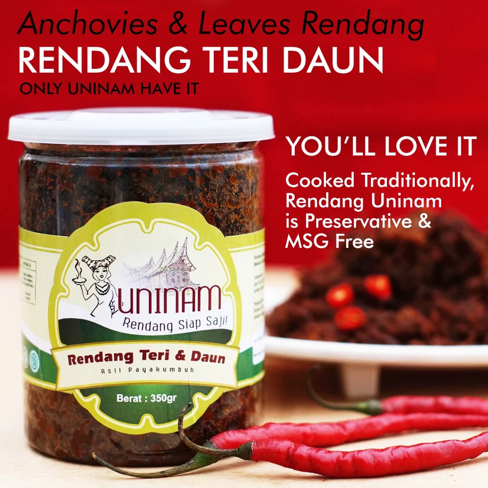 

Rendang Teri Daun Kemasan Uninam