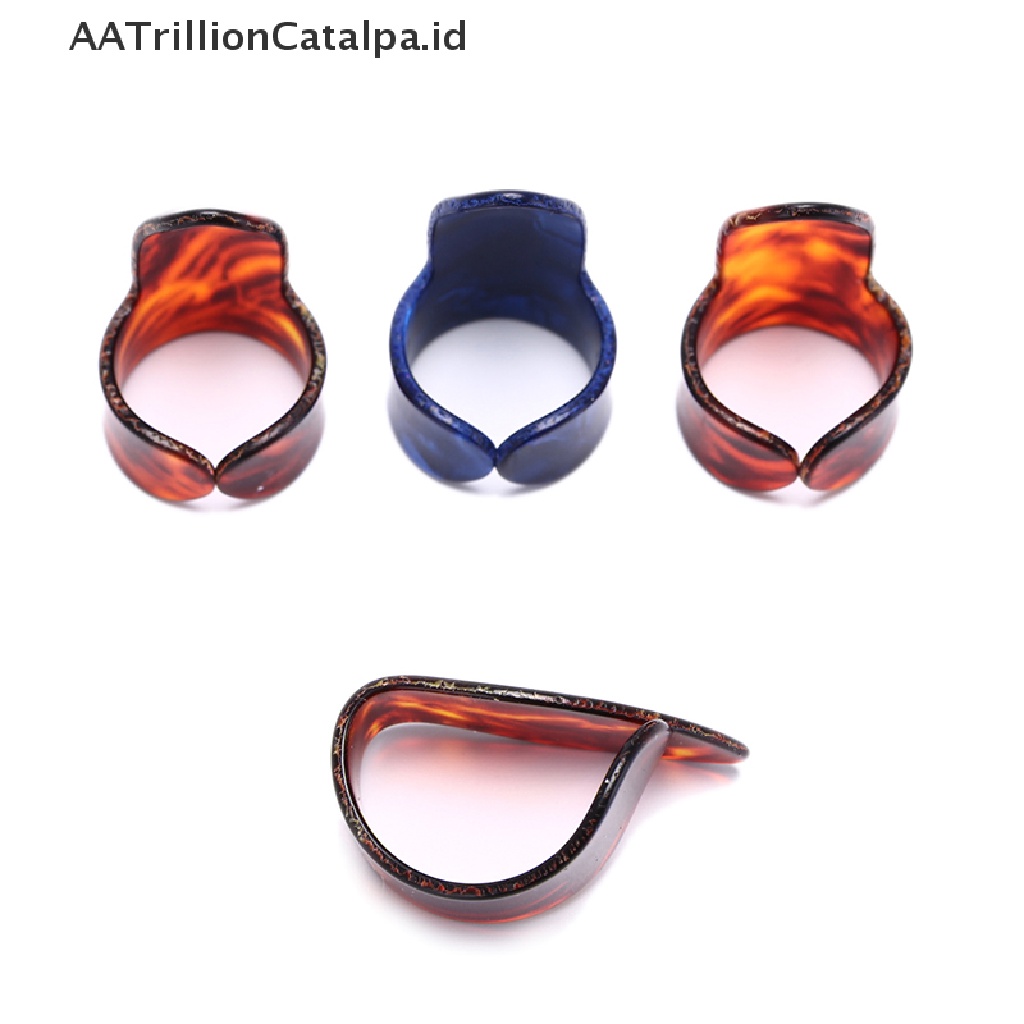 Aatrillioncatalpa 4pcs Pick Gitar 1 Jempol 3 Jari