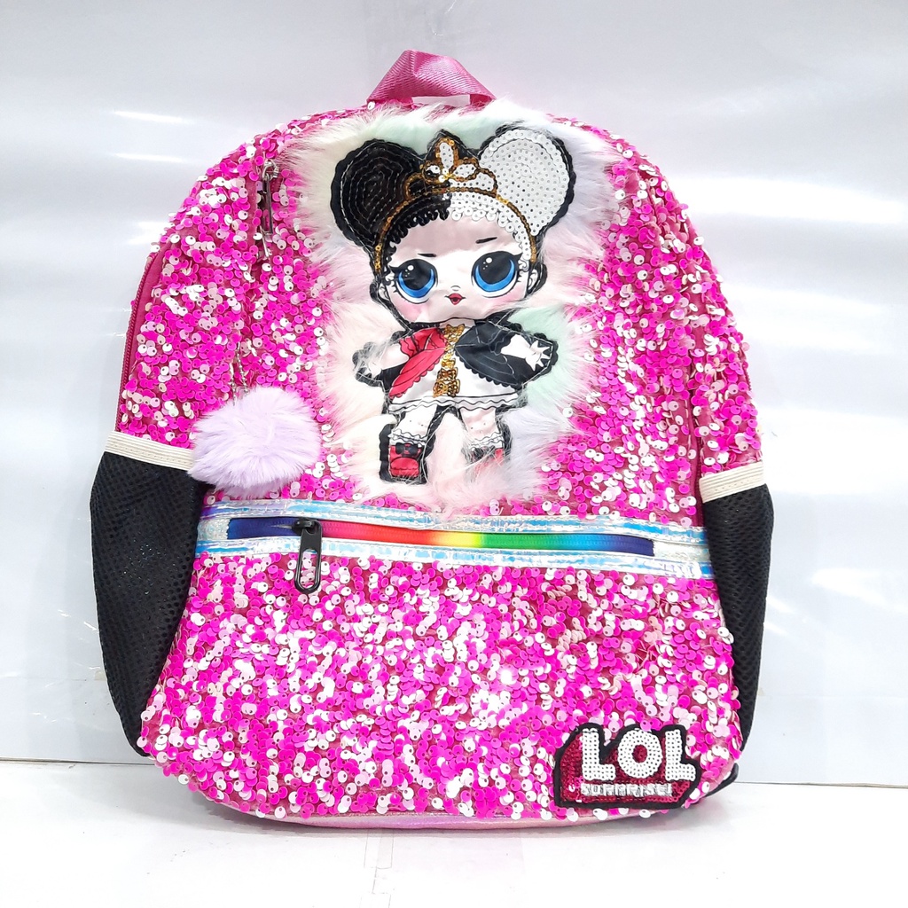 Ransel Sequin Anak Perempuan Baru / Tas Punggung Manik - Manik Anak Perempuan Murah / Tas Manik Lampu LOL / TAS USAP ANAK