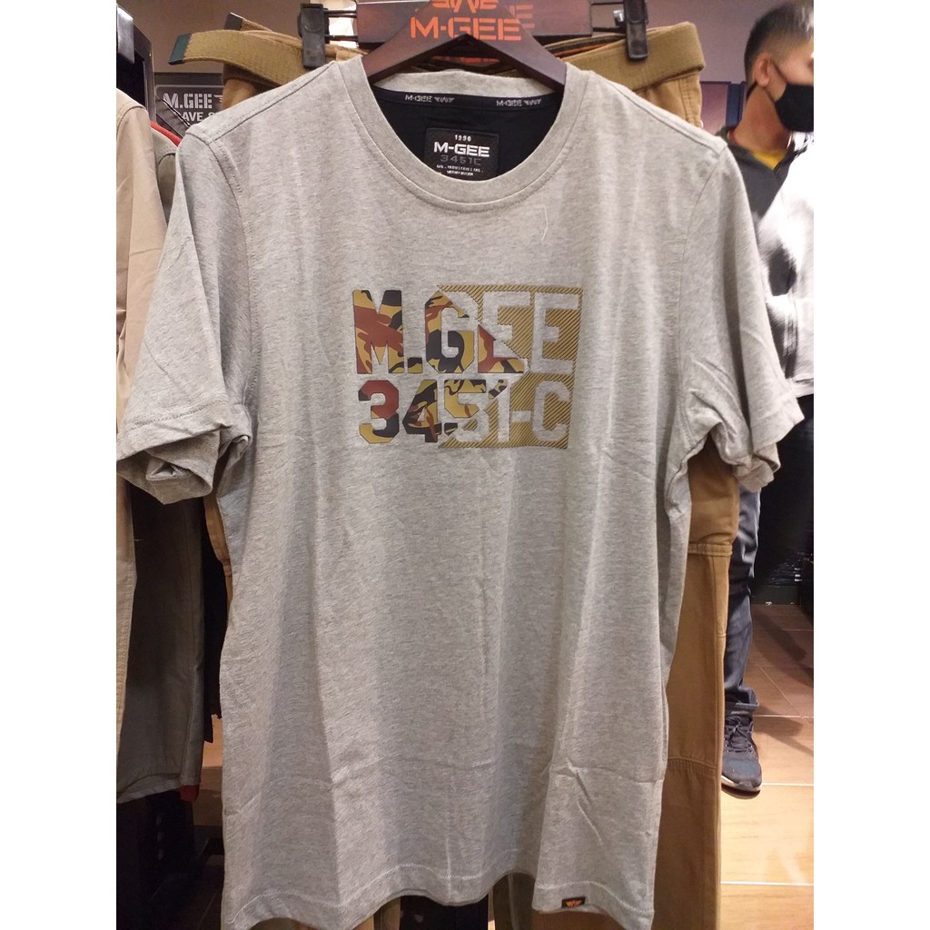 Kaos Lengan Pendek Original MGEE 3451C Oliver 048 Light Grey