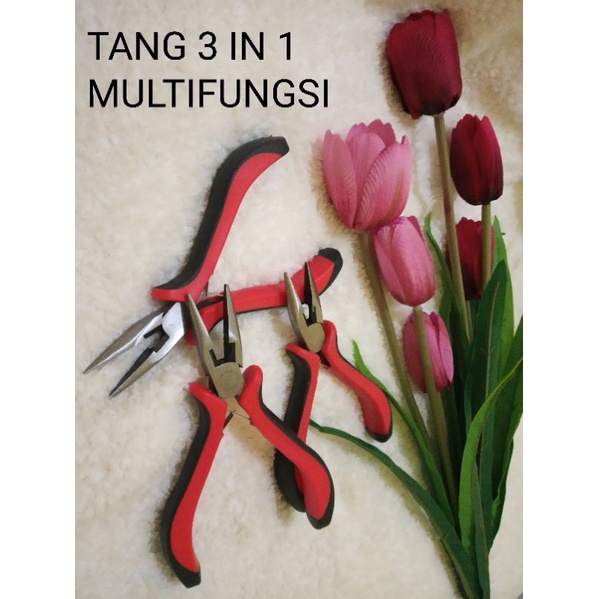 Tang 3 in 1 multifungsi/kain stoking bahan bunga stocking polos murah Tebal.