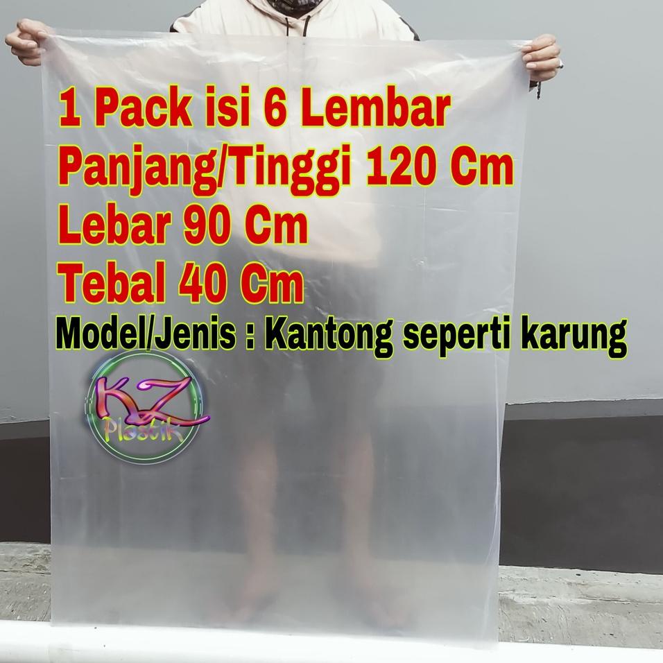 ✥ Plastik PE Pembungkus 90 x 120 cm / Plastik Bening 90 x 120 Cm / Plastik Transparan 90x120 Cm / Pe
