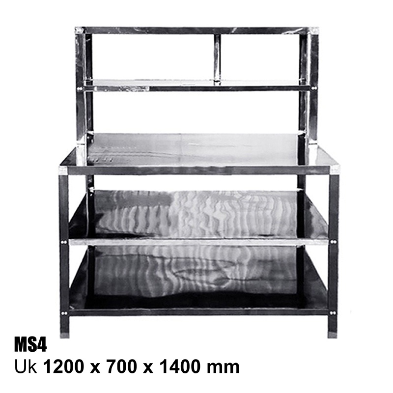 Meja Rak Stainless Steel MrDapur MS 4 kiswarabandung