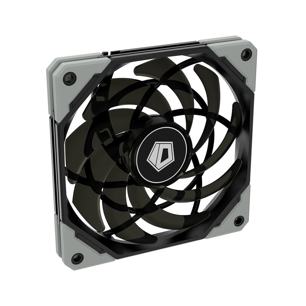 ID-Cooling NO-12015-XT | 120mm Slim PWM Fan Kipas Casing Black Non LED