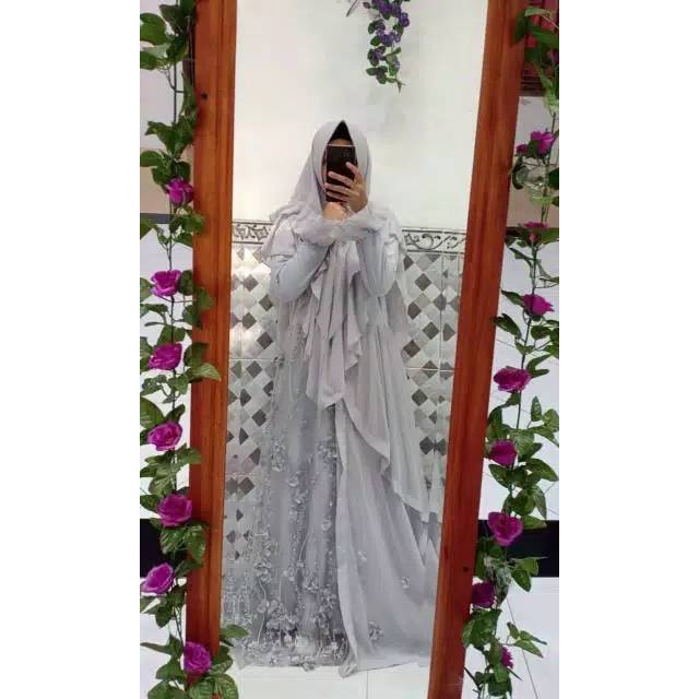 Gamis syar'i - gamis ceruty tile - gamis pesta - gamis ori - gamis aila - gamis mewah