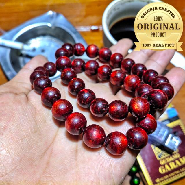 Gelang tasbih akar bahar merah
