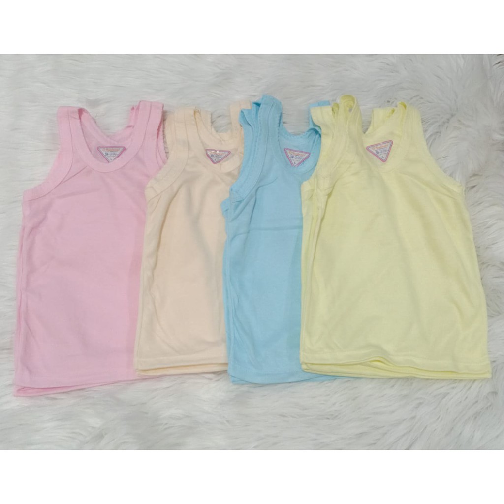 PROMO !!! 6 PCS Singlet anak  Sunflower warna