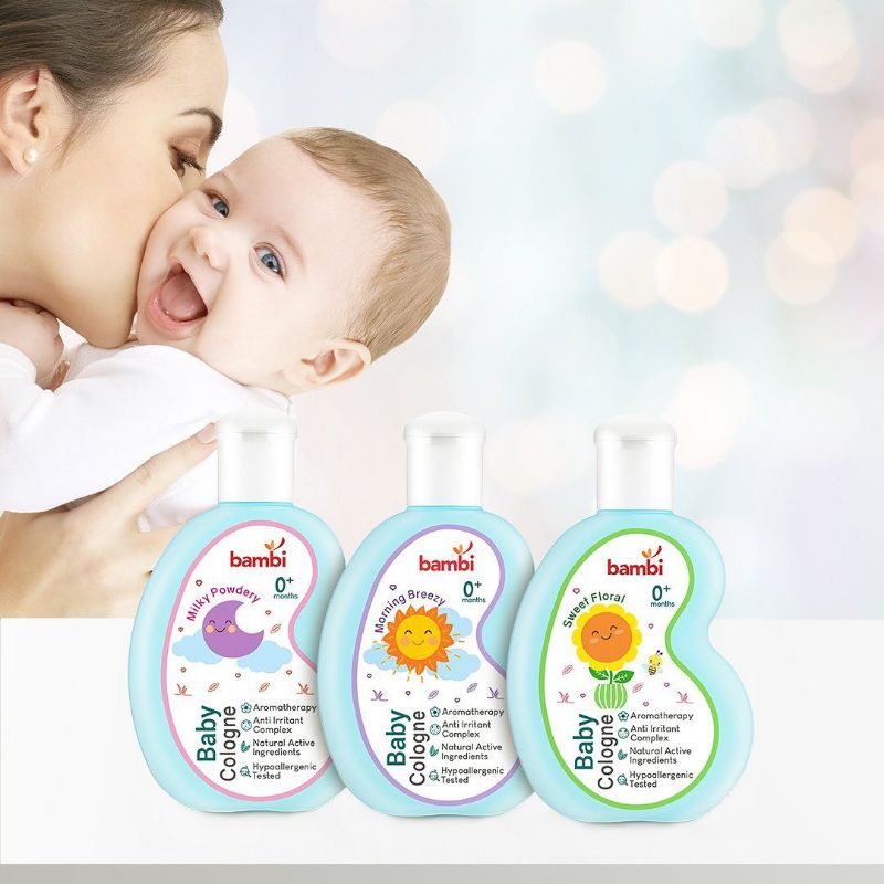 Jual Bambi Baby Cologne 100ml Shopee Indonesia