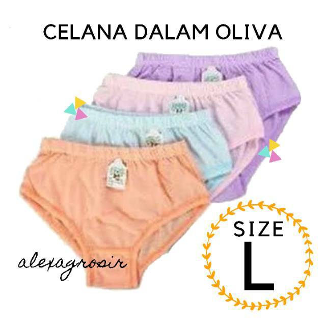 1pcs celanadalamwanita / Oliva Size M L  XL 3L 4L/ katun / cdwanita / LINGERY