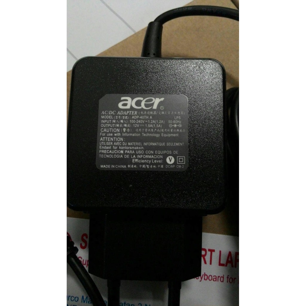 adaptor charger Acer Aspire Switch 10 SW5-011 SW5-012 12v 1.5a
