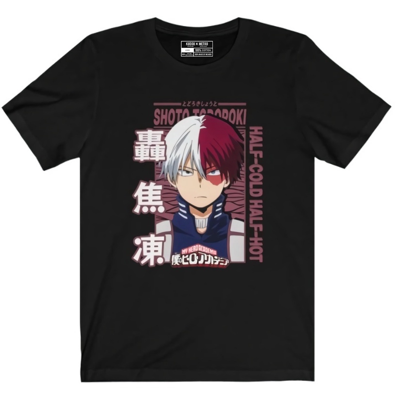 Tshirt Todoroki Shoto Classic Anime Manga Boku  No Hero Academia BNHA Premium Unisex